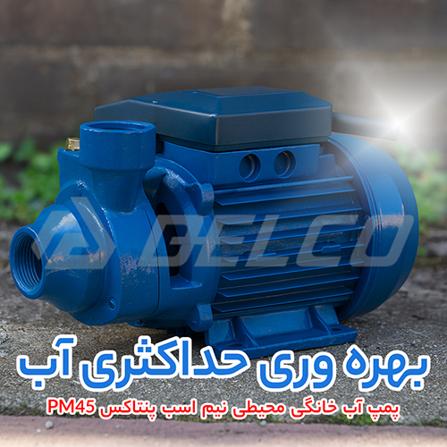 پمپ آب خانگی محیطی نیم اسب پنتاکس PM45